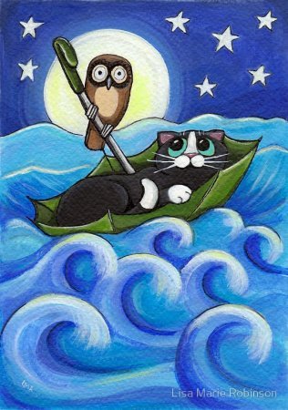 Нарисованные коты от Lisa Marie Robinson