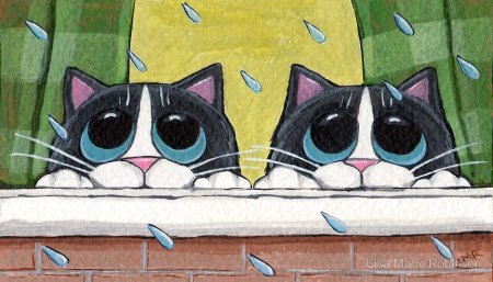 Нарисованные коты от Lisa Marie Robinson
