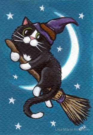 Нарисованные коты от Lisa Marie Robinson