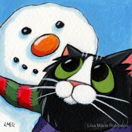 Нарисованные коты от Lisa Marie Robinson