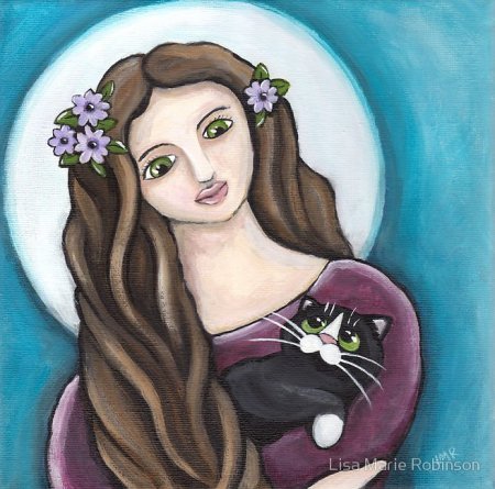 Нарисованные коты от Lisa Marie Robinson