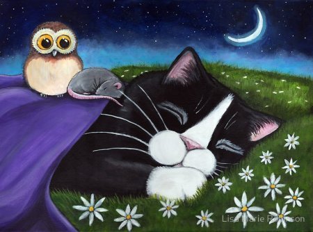 Нарисованные коты от Lisa Marie Robinson