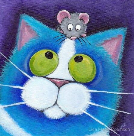 Нарисованные коты от Lisa Marie Robinson