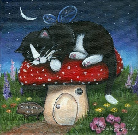 Нарисованные коты от Lisa Marie Robinson