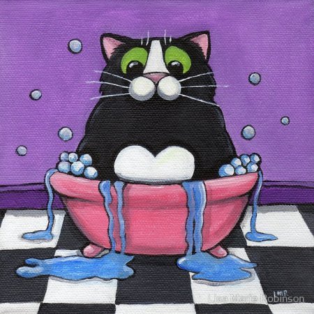 Нарисованные коты от Lisa Marie Robinson