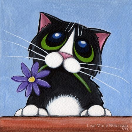 Нарисованные коты от Lisa Marie Robinson