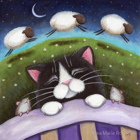 Нарисованные коты от Lisa Marie Robinson