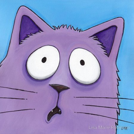 Нарисованные коты от Lisa Marie Robinson