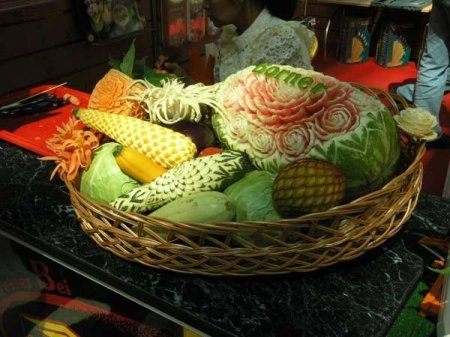 Карвинг - режим овощи красиво