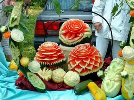 Карвинг - режим овощи красиво