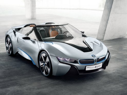 Новый концепт гибридного авто i8 Spyder.
