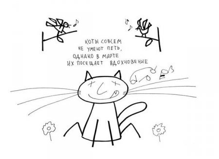 Забавные рисунки про котов