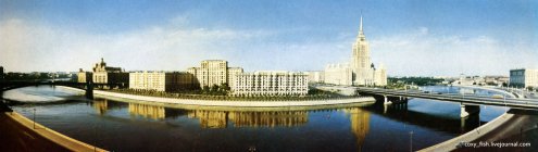 Подборка панорамных фотографии Москвы 60-х годов.