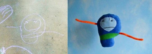 Игрушки по детским рисункам от Венди Цао