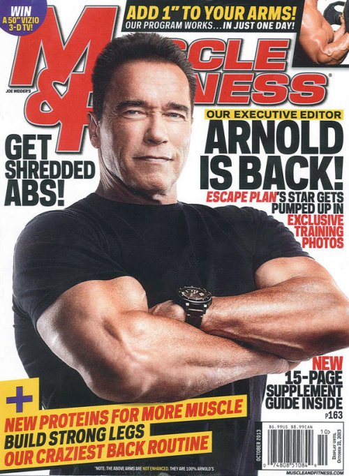 Arnold Schwarzenegger на обложке октябрьского Muscle & Fitness