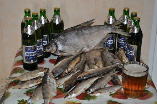 Пиво с рыбой или пятничное настроение.
