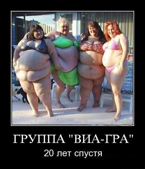 Демотиваторы про толстых девушек